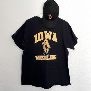 Iowa Hawkeyes Tee and Hat